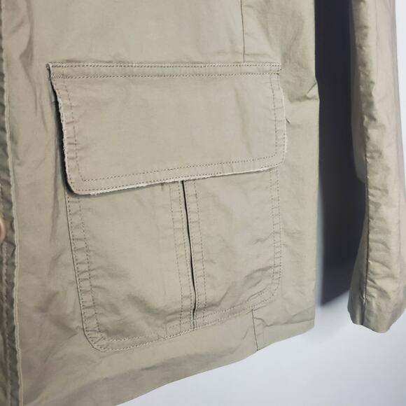 Alice & Olivia Olive Green Utility Jacket Women's XS Military Pockets Buttons - Picture 6 of 16